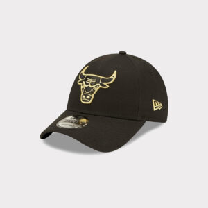 NEW ERA - Casquette Metallic 9Forty® - Chicago Bulls - Noir & Doré
