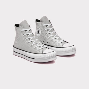 Converse - Baskets Femme Chuck Taylor ALL STAR LIFT - Argent et Blanc