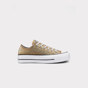 Converse - Baskets Femme Chuck Taylor ALL STAR LIFT - Or et Blanc