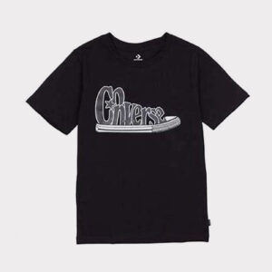 Converse - Tee Shirt Femme Remixed - Noir