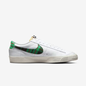 Nike - Baskets Homme Blazer Low 77 Tartan - Blanc/Vert